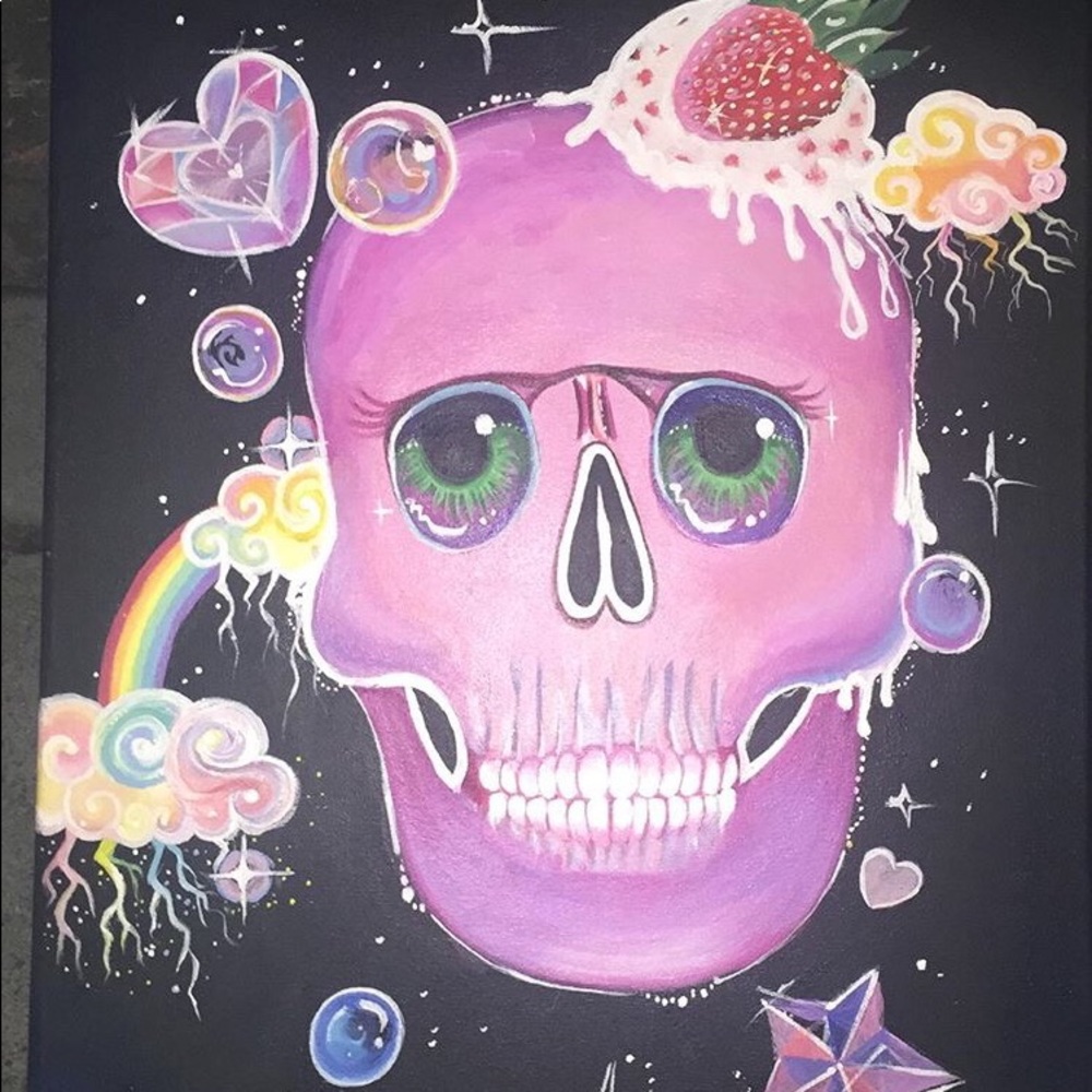 Original Skull Painting